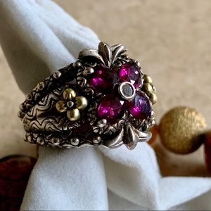 Barbara Bixby Sterling Silver/18K Ring